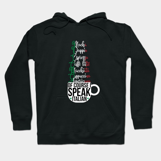 Speak Coffee Hoodie by Mandz11